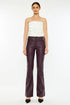 VEGAN LEATHER BOOTCUT PANT