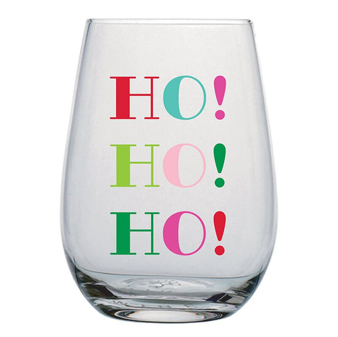HO! HO! HO! STEMLESS WINE GLASS