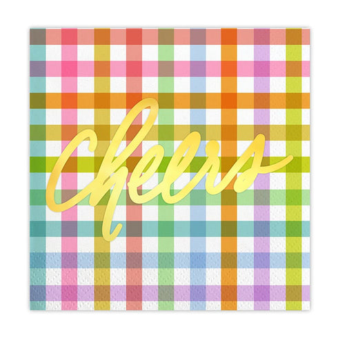 CHEERS GINGHAM NAPKINS