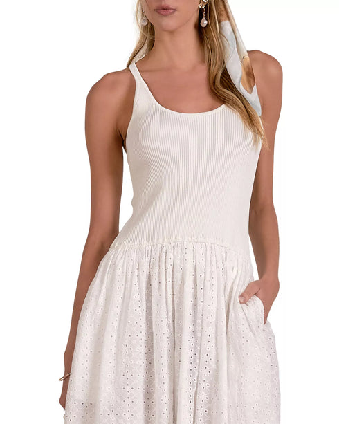 SOPHIA MIXED MEDIA DRESS