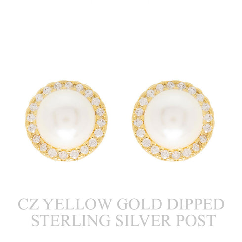 VIOLA PEARL HALO EARRINGS