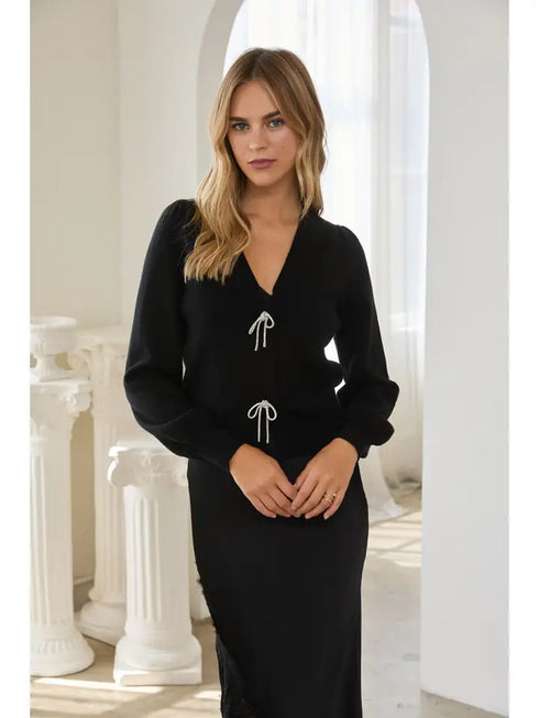 RIBBON TRIM DRESS TOP