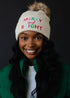 MERRY & BRIGHT POM HAT