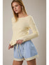 BOAT NECK LACE DETAIL TOP