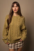 OVERSIZED CABLE SWEATER