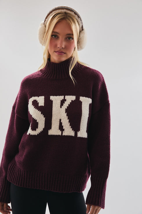 KNIT SKI SWEATER