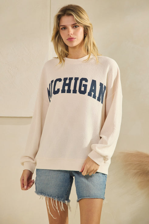 MICHIGAN LONG SLEEVE TOP