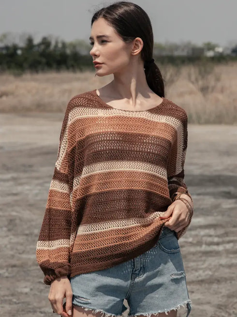 OVERSIZED STRIPED SWEATER