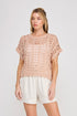 TESSA SHORT SLEEVE OPEN TOP
