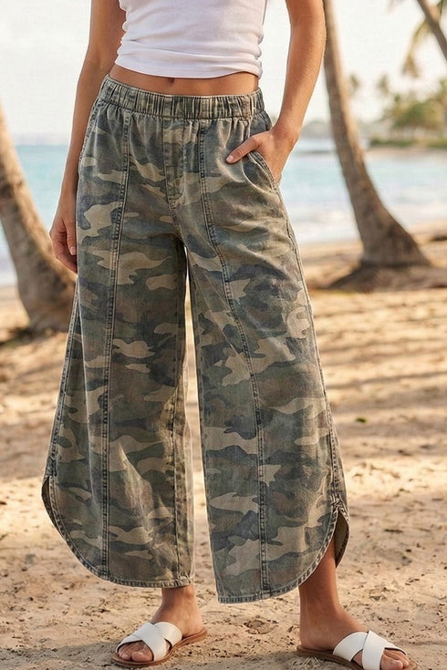 WASHED CAMO RELAXED PANT