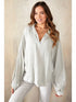 OVERSIZED COTTON GAUZE TOP