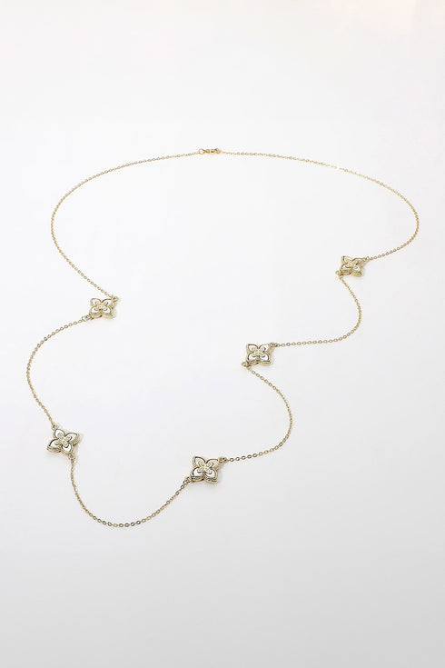 FLORAL STATION NECKLACE