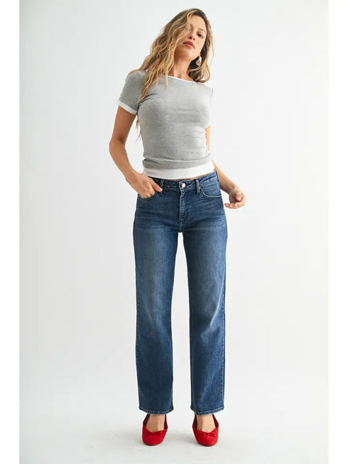 STRETCH STRAIGHT DENIM