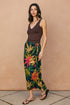TROPICS MIDI WRAP SKIRT