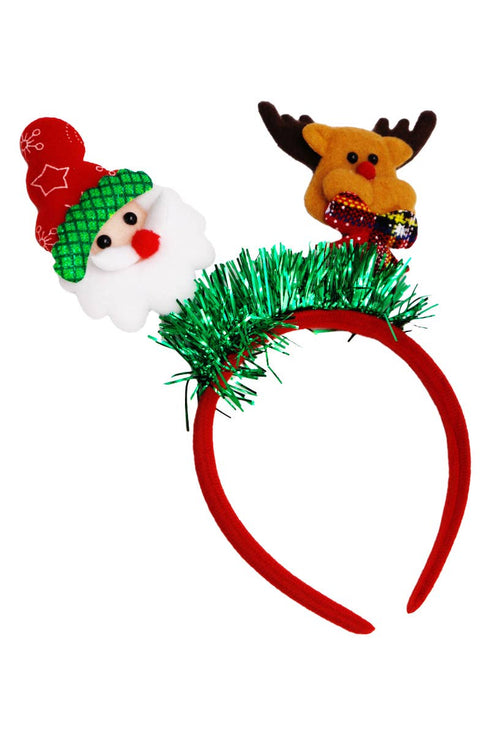 Christmas Shimmery Tinsel Novelty Head Boppers