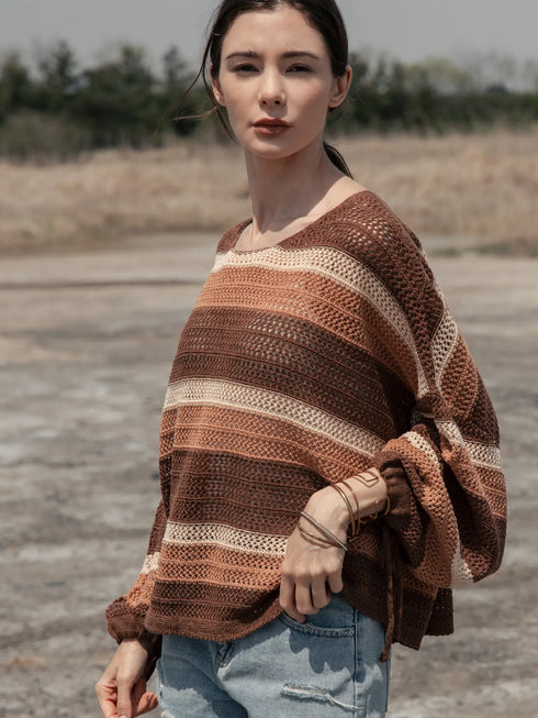 OVERSIZED STRIPED SWEATER