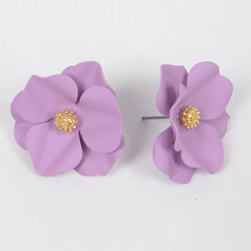 COLORFUL FLOWER EARRING