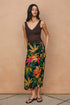 TROPICS MIDI WRAP SKIRT
