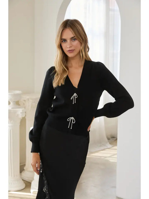 RIBBON TRIM DRESS TOP