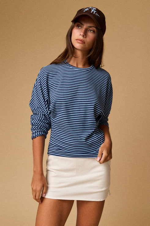 EFFORTLESS STRIPE TOP
