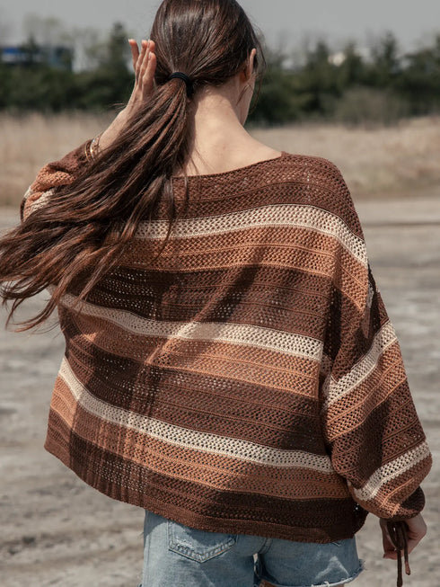 OVERSIZED STRIPED SWEATER