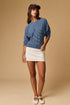 EFFORTLESS STRIPE TOP