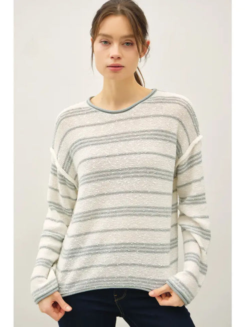 OVERSIZED STRIPED SWEATER