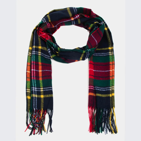 SOFT TARTAN PLAID SCARF SET
