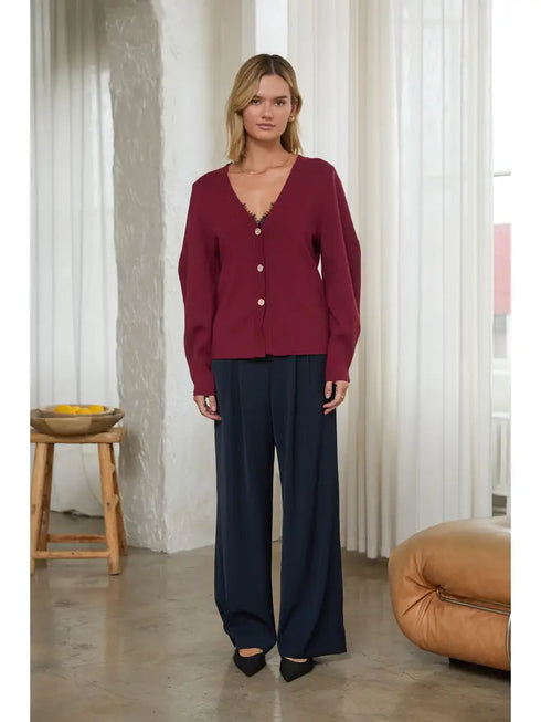 SCULPTED KNIT CARDIGAN