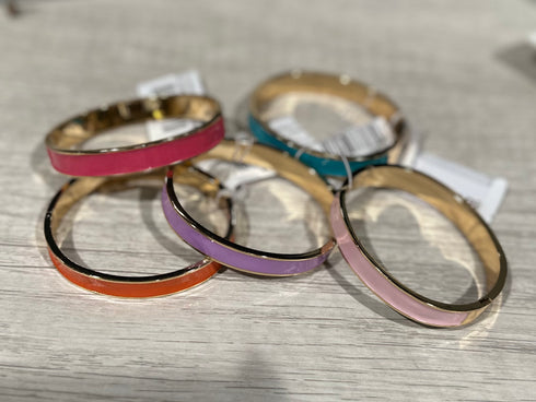 GOLD HINGE ENAMEL BRACELET