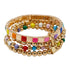 GOLD ENAMEL TILE BRACELETS