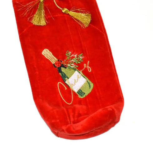 VELVET WINE BAG