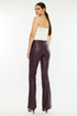 VEGAN LEATHER BOOTCUT PANT