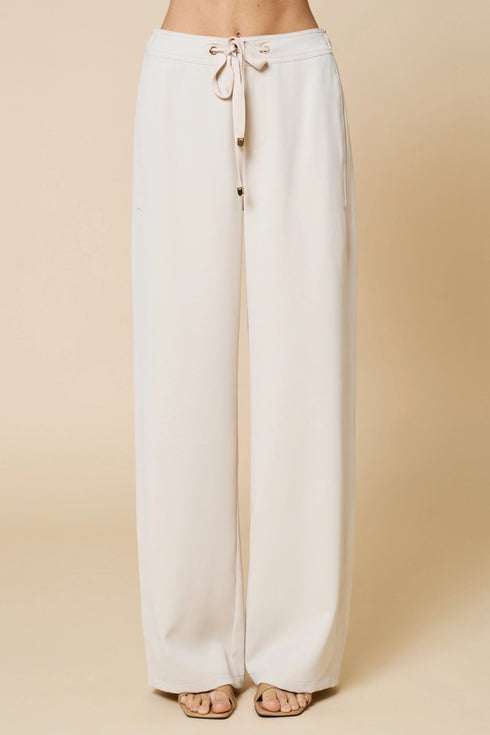 WIDE LEG DRAWSTRING PANT