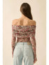 OFF SHOULDER FLORAL BODYSUIT