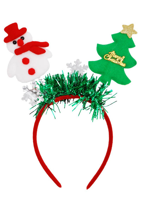 Christmas Shimmery Tinsel Novelty Head Boppers