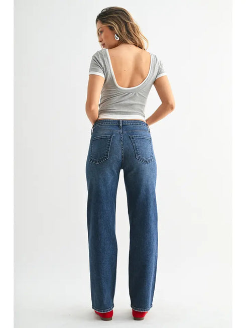 STRETCH STRAIGHT DENIM