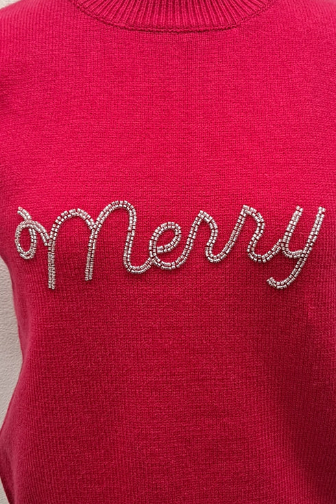 MERRY BEADED SWEATER