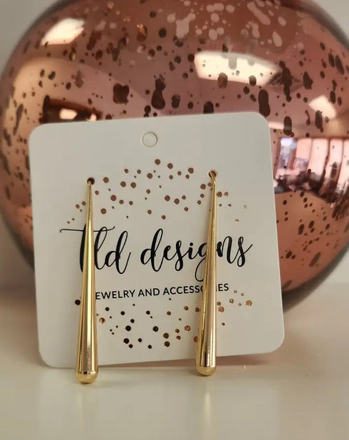 GOLD STICK EARRINGS