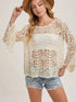 CROCHET BELL SLEEVE TOP