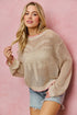PALM TREE SWEATER TOP