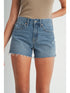 HIGH RISE FRAYED SHORT