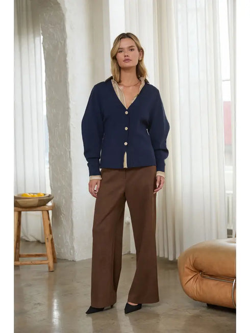 SCULPTED KNIT CARDIGAN