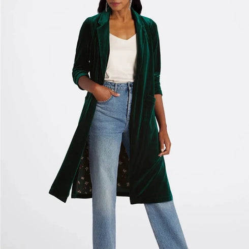 LYDIA VELVET DUSTER COAT