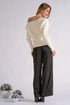 MAYLA BUTTON SHOULDER SWEATER