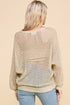 METALLIC SUMMER SWEATER