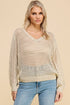 METALLIC SUMMER SWEATER